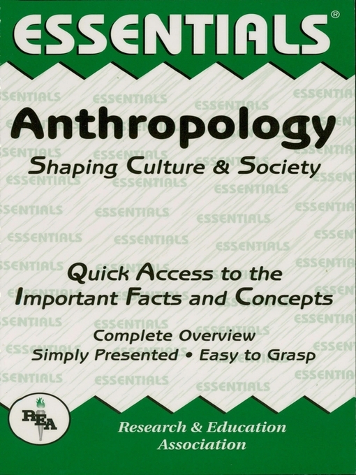 Title details for Anthropology Essentials by Michael Angrosino - Available